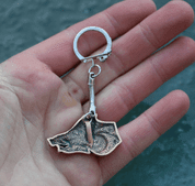 CELTIC BOAR, BRONZE, KEY RING - KEYCHAINS