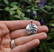 CELTIC TRISKELE, SILVER PENDANT - ANHÄNGER - SCHMUCK, SILBER