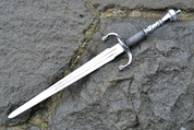 RENAISSANCE DAGGER WITH RING, WIRE HANDLE, BATTLE READY COPY - SWORDFIGHT DAGGERS