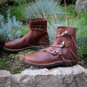 THE RAIDER, EARLY MEDIEVAL ANKLE SHOES, CUSTOM MADE - WIKINGERSCHUHE