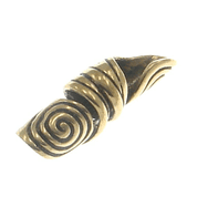 SPIRALES DE BRONZE - PERLE POUR BARBE - PENDENTIFS, COLLIERS