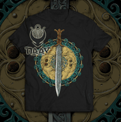 CLAÍOMH SOLAIS - SWORD OF LIGHT, MEN'S T-SHIRT - IRISH - T-SHIRTS PAÏENS