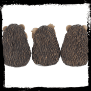 THREE WISE HEDGEHOGS - FIGURINES, LAMPES