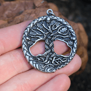 CHÊNE SACRÉ ARBRE DE VIE PENDENTIF ZINC - INSPIRATION CELTIQUE