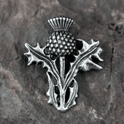 SCOTTISH THISTLE - ALBA, ZINC PENDANT, ANTIQUE SILVER - ALL PENDANTS, OUR PRODUCTION