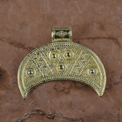 LUNULA, GREAT MORAVIAN EMPIRE GOLD PLATED - SLAWENAMULETTE