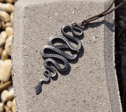 VIPERA, HAND FORGED SNAKE PENDANT - BIJOUX ANIMALIERS