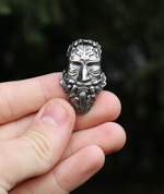 OAK GREEN MAN, TIN PENDANT - CELTIC PENDANTS