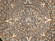 AZTEC CALENDAR WALL DECORATION 29CM WOOD - WOODEN STATUES, PLAQUES, BOXES