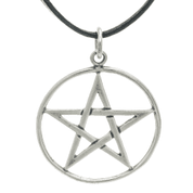 PENTAGRAMM, SILBER ANHÄNGER - ANHÄNGER - SCHMUCK, SILBER