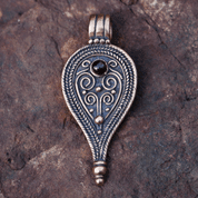 ROMAN PENDANT, II. CENTURY, BRONZE GARNET - OBJETS EN BRONZE