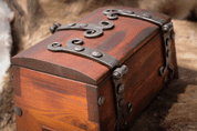 MEDIEVAL WOODEN CHEST, SMALL - WOODEN STATUES, PLAQUES, BOXES