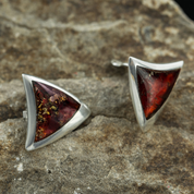 ODRA, BOUCLES D'OREILLES EN AMBRE, ARGENT - AMBRE ET ARGENT