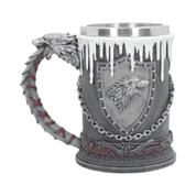 GAME OF THRONES HOUSE STARK TANKARD - GAME OF THRONES