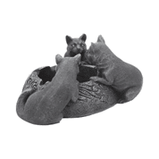 FELINE TRIO ASHTRAY - TIERFIGUREN