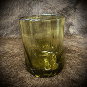 WHISKEY GLASS SET, 2+1, GREEN FORREST GLASS - HISTORICAL GLASS