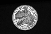 JURASSIC PARK COLLECTABLE COIN 25TH ANNIVERSARY T-REX - JURASSIC PARK