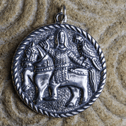 MITTELALTERLICHER FALCONER MORAVIA MAGNA STERLING SILBER ANHÄNGER - ANHÄNGER - SCHMUCK, SILBER