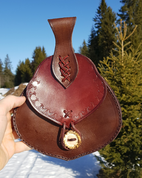 TAURIN, LEATHER MEDIEVAL BAG - BAGS, SPORRANS