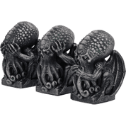 THREE WISE CTHULHU 7.6CM - FIGURES, LAMPS, CUPS