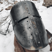 MÉDIÉVALE CASQUE CRUSADER, 13ÈME SIÈCLE - CASQUES MÉDIÉVAUX