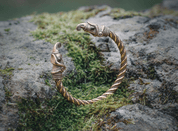 HUGINN AND MUNINN, VIKING BRACELET, BRASS - VIKING, SLAVIC, CELTIC BRACELETS - BRONZE AND BRASS