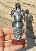 SUIT OF ARMOR, TIN FIGURE - PEWTER FIGURES