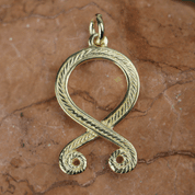 TROLL CROSS VIKING PENDANT GOLD PLATED - INSPIRATION NORDIQUE ET VIKING