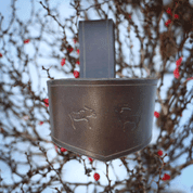 PORTE-TASSE EN CUIR LAPONIA, SYSTÈME PERUNIKA - FLASQUES ET GOURDES EN CUIR