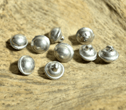 TIN BUTTON, 17TH CENTURY, THIRTY YEARS WAR - ACCESSORIES FOR COSTUMES