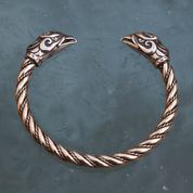 GRIFFIN, BRASS BRACELET - VIKING, SLAVIC, CELTIC BRACELETS - BRONZE AND BRASS