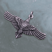 CORBEAU VOLER, ZINC PENDENTIF - INSPIRATION NORDIQUE ET VIKING