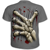 DEATH GRIP - T-SHIRT CHARCOAL - T-SHIRTS POUR HOMMES, SPIRAL DIRECT