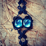 NECKLACE - BLUE GLASS - FANTASY JEWELS
