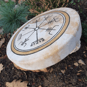 SHAMAN FRAME DRUM - VEGVISIR, GOLD - DRUMS, FLUTES