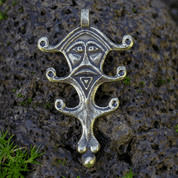 VELES, REPRODUCTION OF A SLAVIC PENDANT, ZINC - ANTIQUE BRASS - ALL PENDANTS, OUR PRODUCTION