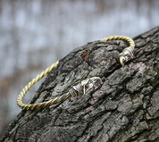 HUGINN AND MUNINN, VIKING TORC, BRASS - FORGED JEWELRY, TORCS, BRACELETS