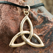 TRIQUETRA, KELTISCHE ANHÄNGER, BRONZE - ANHÄNGER, HALSKETTEN