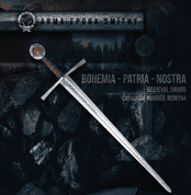 BOHEMIA - PATRIA - NOSTRA, MEDIEVAL SWORD FULL TANG - MEDIEVAL SWORDS