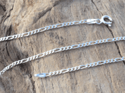 FIGARO, SILVER NECK CHAIN, AG 925 - CORDS, BOXES, CHAINS