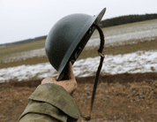 BRITISH BRODIE HELMET, REPLICA - OTHER HELMETS