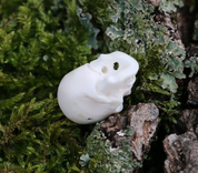 SKULL, BONE CARVED BEAD - MIDDLE AGES, OTHER PENDANTS