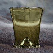 HEXAGON GLASS, PILSEN XV. CENTURY - HISTORICAL GLASS