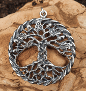 OAK SACRED TREE OF LIFE PENDANT SILVER - PENDANTS