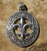 FLEUR DE LIS, CELTIC KNOTS, AG 925, 12 G - PENDANTS