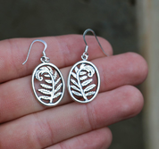 FERN, SILVER EARRINGS - EARRINGS