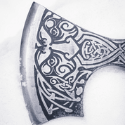 AXE OF PERUN, ETCHED WITH LEATHER - AXES, POLEWEAPONS