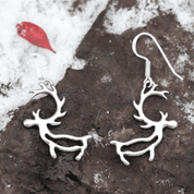 PORO, RENNE, BOUCLES D'OREILLES ARGENT 925 - BOUCLES D'OREILLES - BIJOUX HISTORIQUE