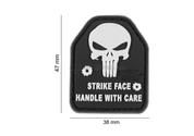 SAPI SKULL RUBBER PATCH - PUNISHER - MILITARY PATCHES