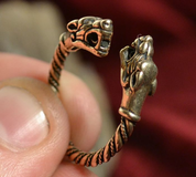 FENRIR, BRONZE VIKING RING - VIKING PENDANTS